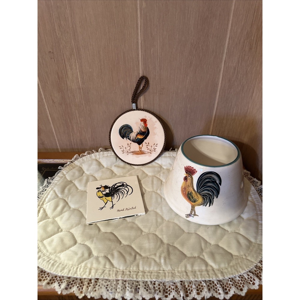 Rooster Country Kitchen Decorative Tile